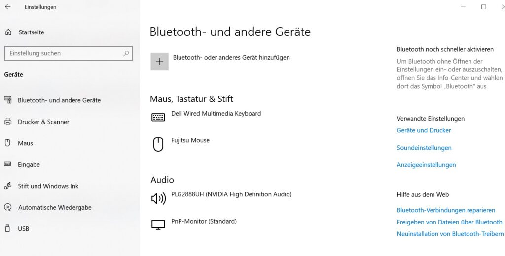 Windows Bluetoothgerät hinzufügen 1