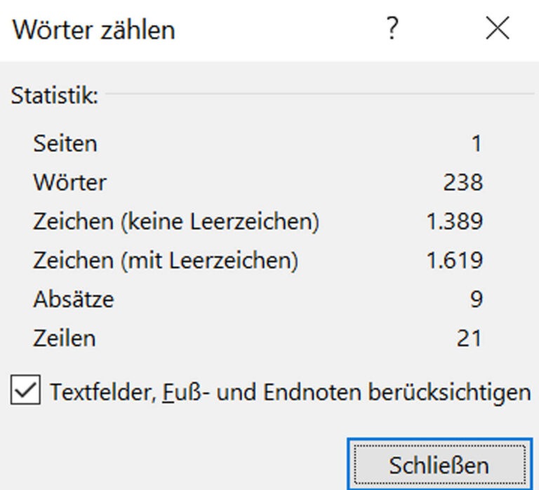 Microsoft Word: Zeichen zählen – Unsere besten Tipps im Web!