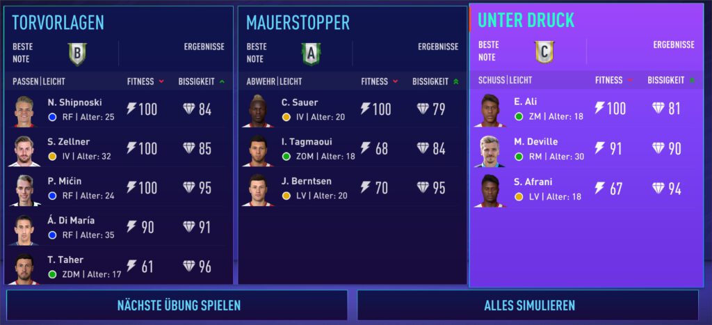 Fifa-Karriere – Ausdauer2