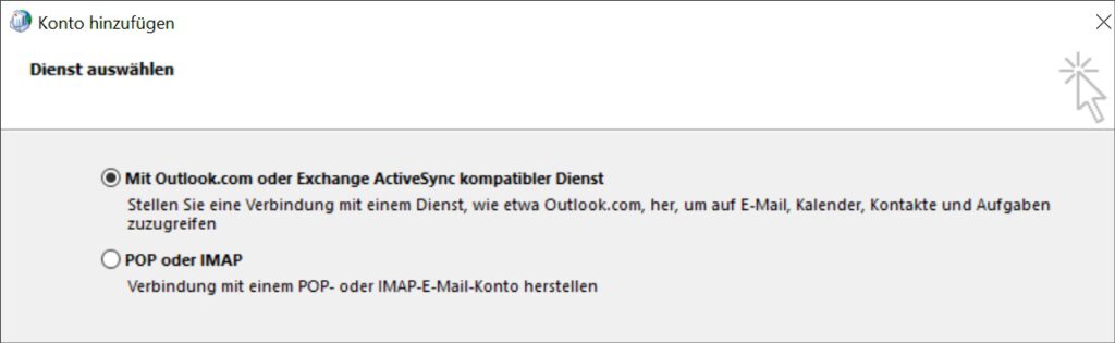 Ab Outlook 2016 E-Mailkonto einrichten2