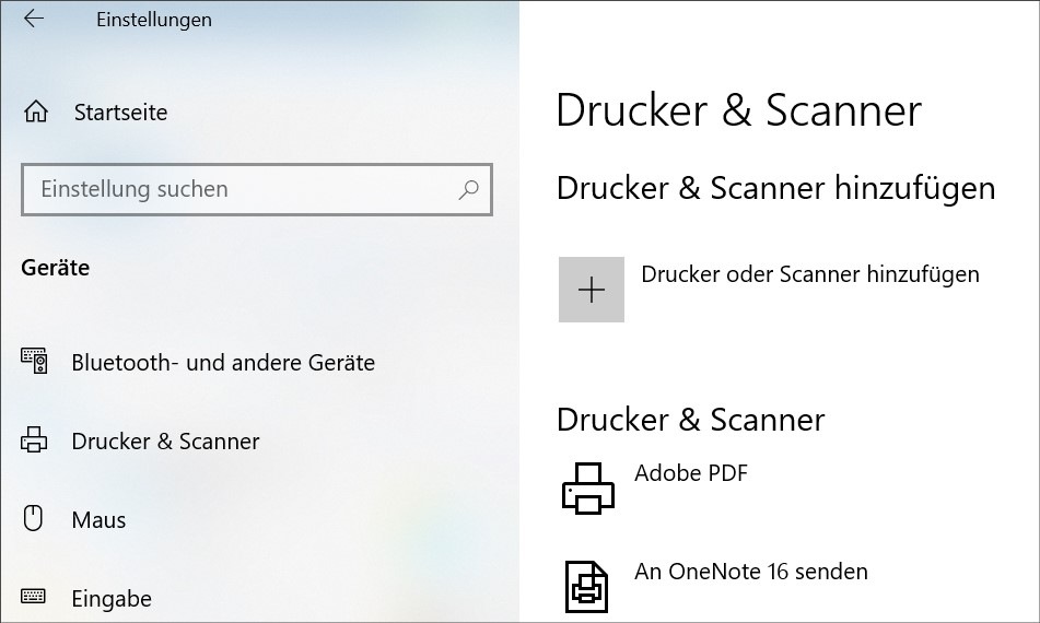 Drucker hinzufügen oder entfernen unter Windows 10 3 Drucker hinzufügen oder entfernen unter Windows – Netzwerkdrucker Installation -Lösung1