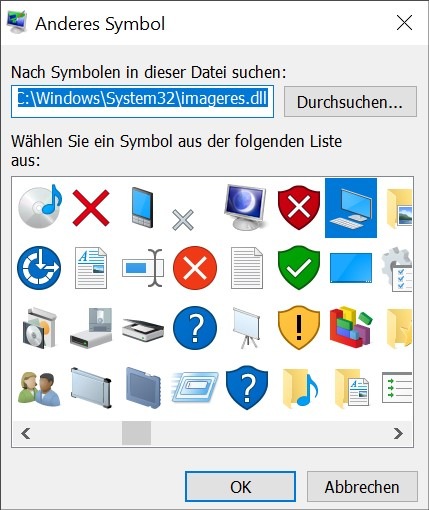 Windows 10 Desktop-Symbole einblenden 2021-bc