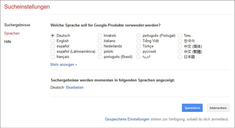 Was Heißt Google Auf Deutsch Google auf Deutsch stellen in Chrome und Firefox: Lösung