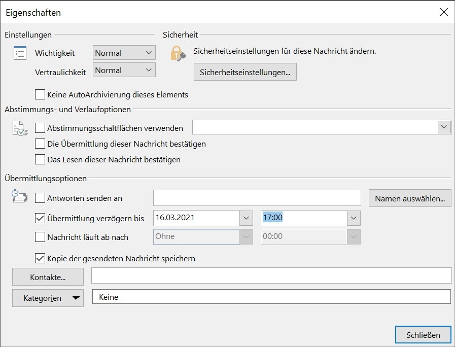 E-Mail zeitverzögert senden – Lösung 5 Email zeitverzögert senden – Lösung bild2