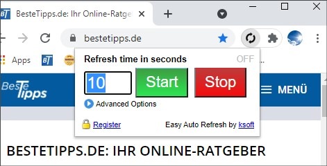 Autoklicker & Autoreload: automatisches Neuladen per Plugin 10 google chrome easy refresh plugin