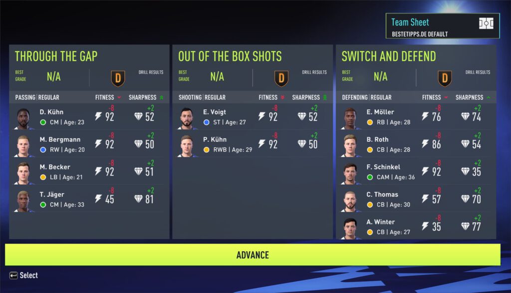 Fifa 22 Training im Karrieremodus – die besten Tipps