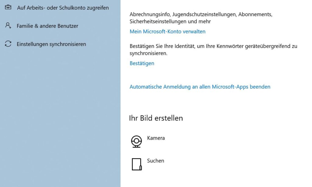 Windows 10 ohne Passwort starten Windows ohne Microsoft-Konto
