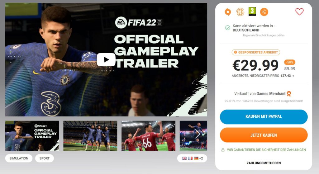 Fifa 22 auf Russisch Russische Version auf Deutsch umstellen – Lösung1