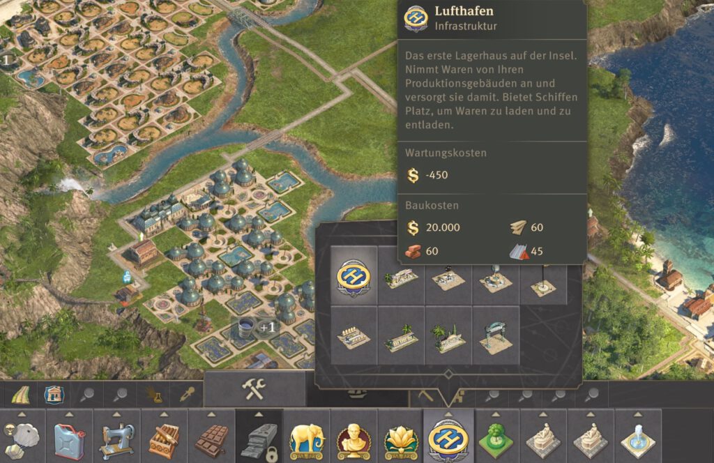 Anno 1800 Luftschiff-Hangar und Luftschiffhafen – „Reich der Lüfte“ 