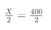 Die Hälfte meiner Zahl ist die Hälfte von 400 - Lösung - für jede beliebige Zahl 6 image 5
