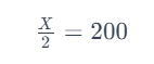 Die Hälfte meiner Zahl ist die Hälfte von 400 - Lösung - für jede beliebige Zahl 7 image 6