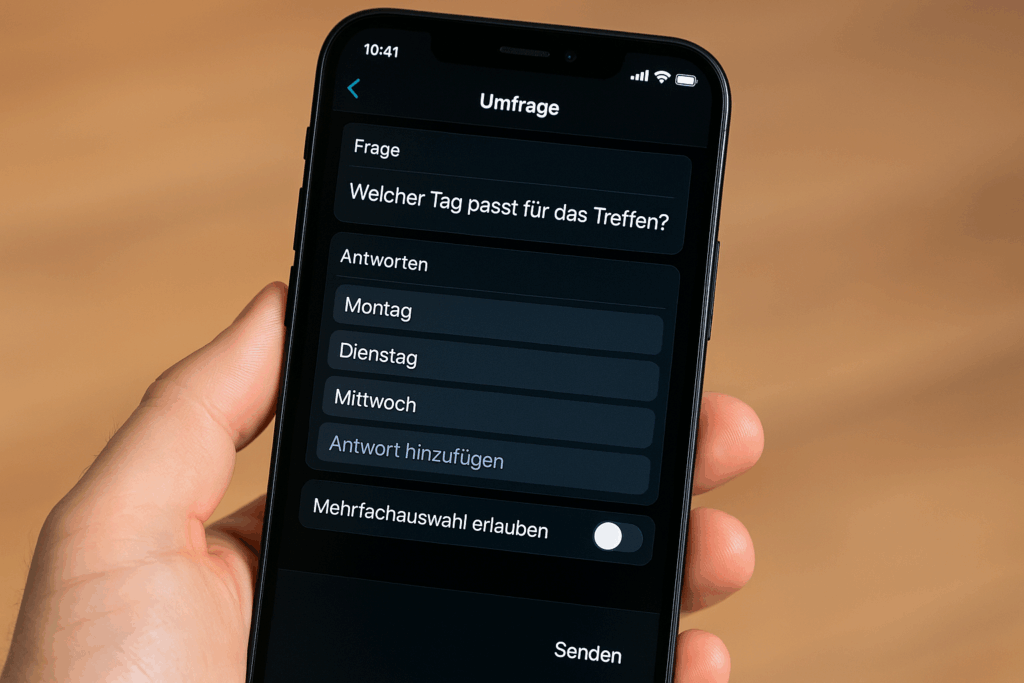 Umfrage in WhatsApp erstellen – Anleitung und Erklärung 3 image 1