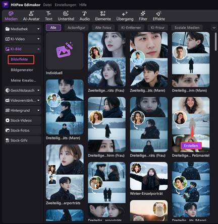 Viraler KI Schnee Bild Trend: Snow Fotos kostenlos mit Edimakor erstellen (inkl. Prompt) 14 image 7